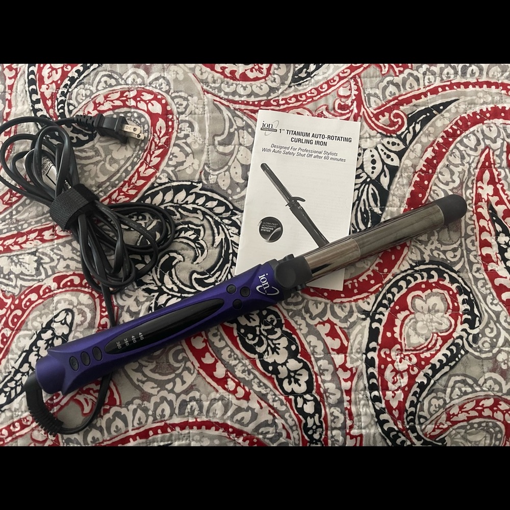 Ion 1” Titanium Auto-rotating curling iron